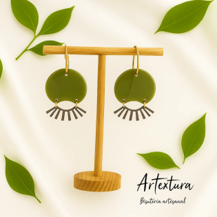 Pendientes Verde Oliva