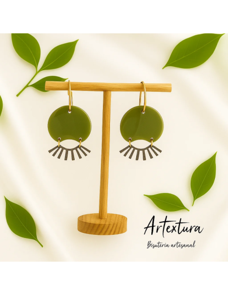 Pendientes Verde Oliva