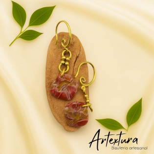 Pendientes Piedra Teja