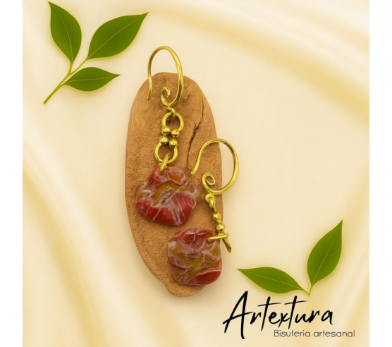 Pendientes Piedra Teja