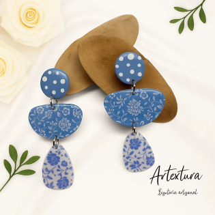 Pendientes Azul de Cartuja