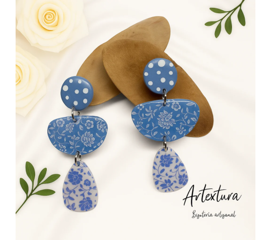 Pendientes Azul de Cartuja