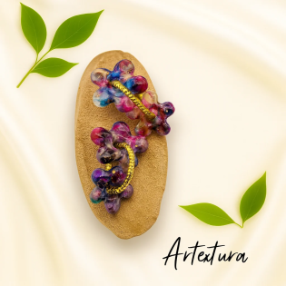 Pendientes Flores Multicolor