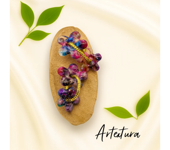 Pendientes Flores Multicolor