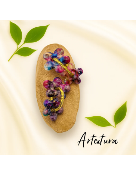 Pendientes Flores Multicolor