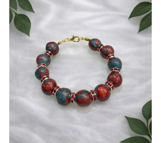 Pulsera Onix Rojo