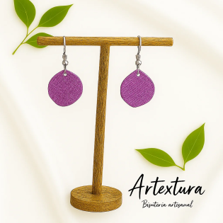 Pendientes Circulo Malva