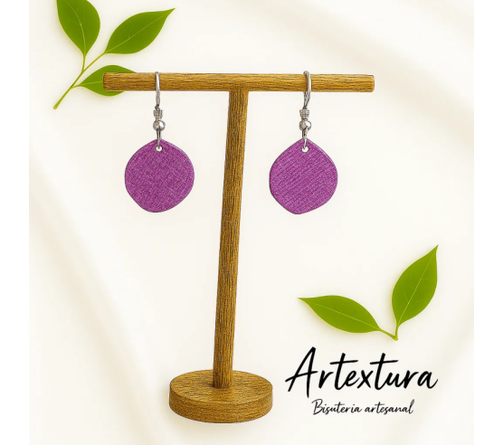 Pendientes Circulo Malva