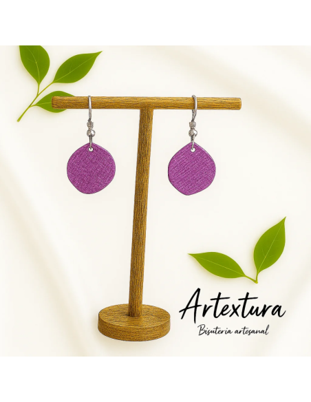 Pendientes Circulo Malva