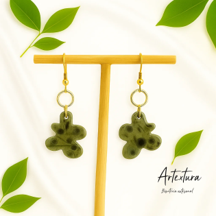 Pendientes Verde Musgo