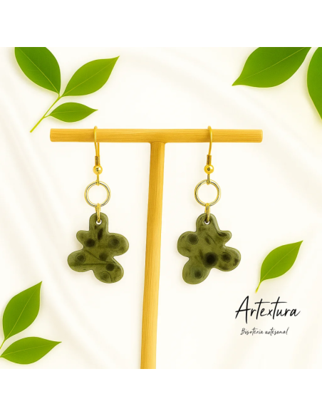 Pendientes Verde Musgo