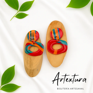 Pendientes Forma Tricolor