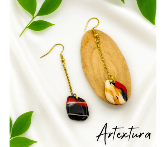 Pendientes Lagrima Fuego