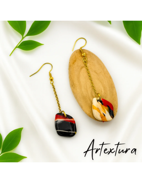 Pendientes Lagrima Fuego
