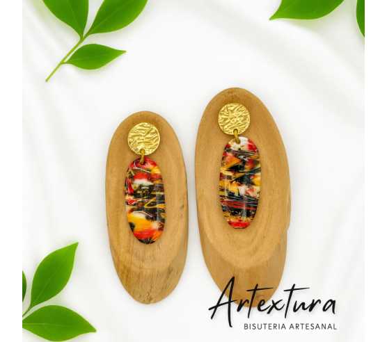 Pendientes Gotas Fuego