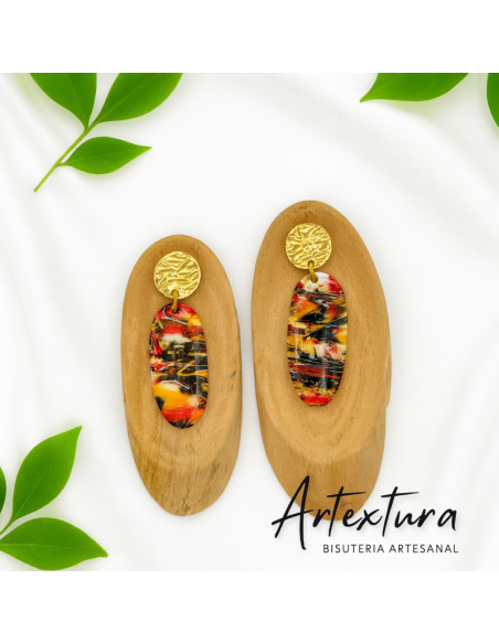 Pendientes Gotas Fuego