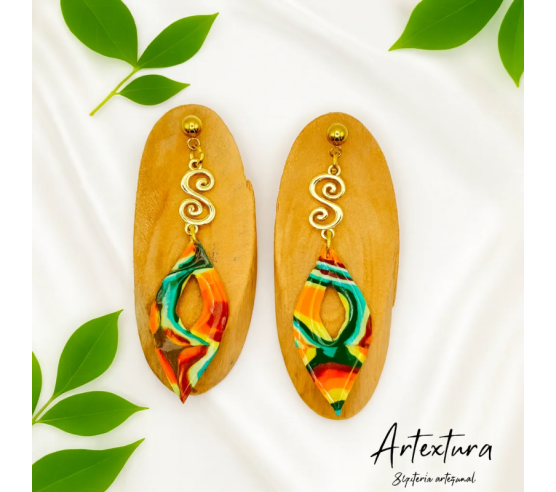 Pendientes Gotas Etnia