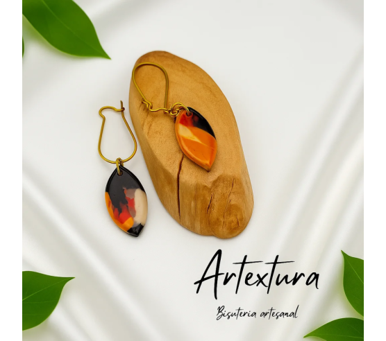 Pendientes Pizcas Fuego