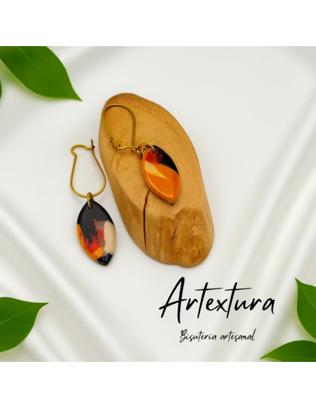 Pendientes Pizcas Fuego