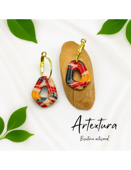 Pendientes Aritos Fuego